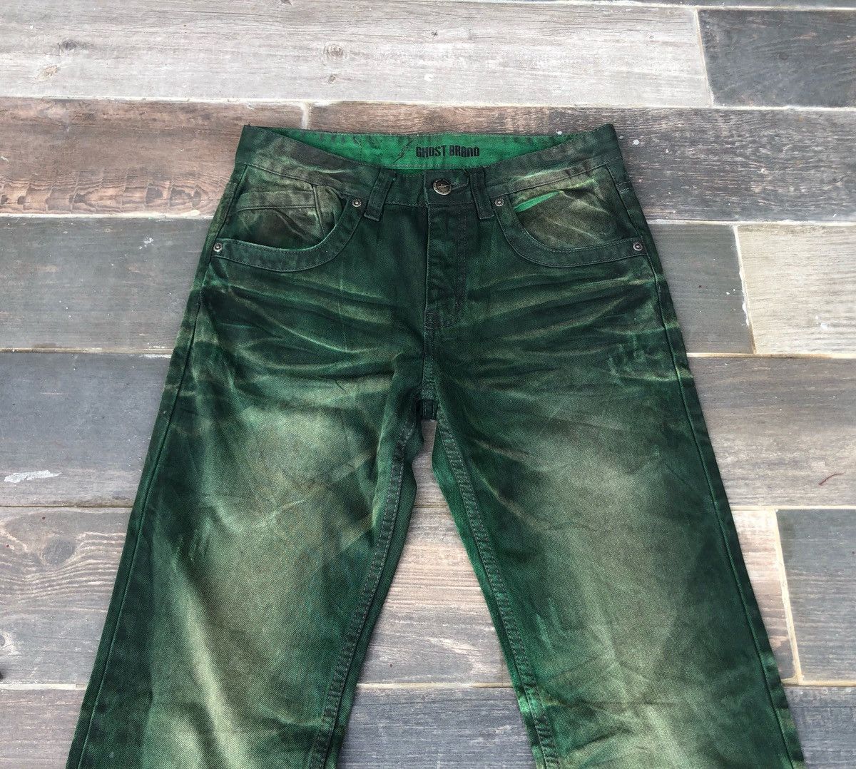 Beauty Beast 🔥Ghost Brand Dark Green Jeans 🔥 Size US 30 / EU 46 - 13 Thumbnail