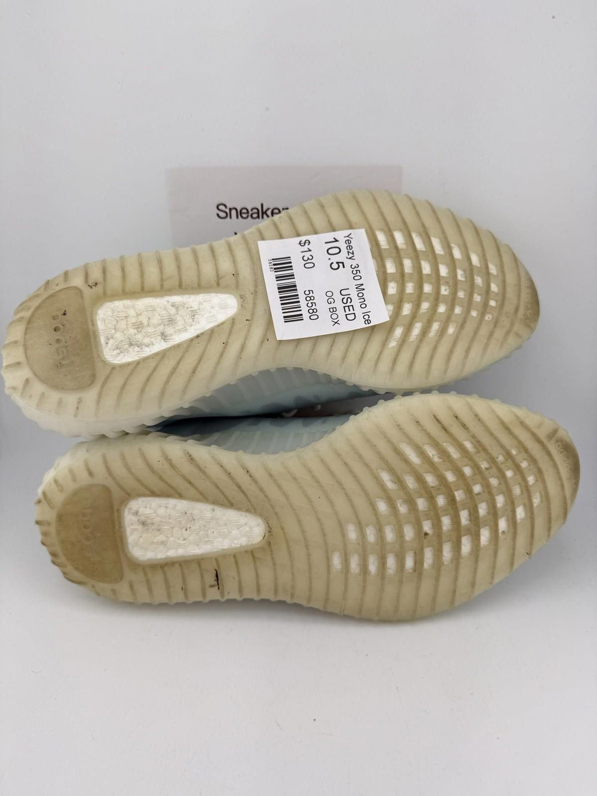 Adidas Yeezy 350 Mono Ice US 10.5 Used Size US 10.5 / EU 43-44 - 6 Thumbnail