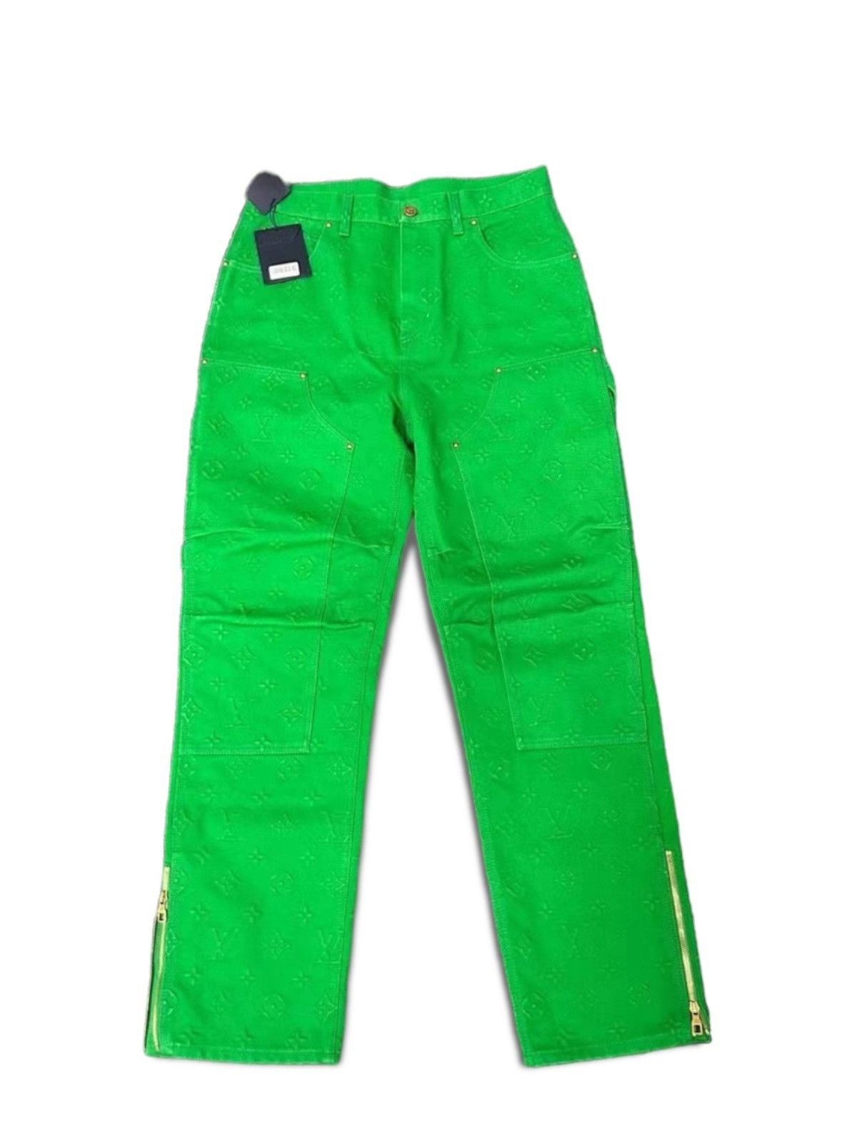 Louis Vuitton LOUIS VUITTON 32 Carpenter Embossed Monogram Denim Jeans Size US 32 / EU 48 - 1 Thumbnail