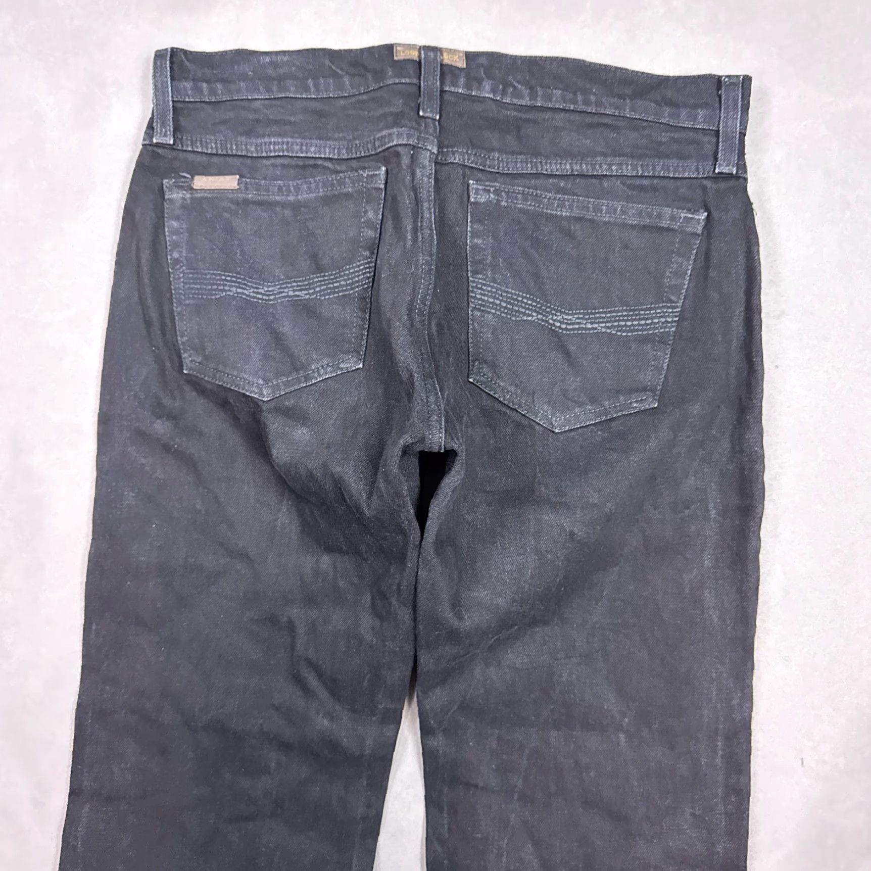 Ariat Ariat Jeans Mens 34x28 Black M7 Legacy Straight Slim Western Cowboy Jeans Size US 32 / EU 48 - 4 Thumbnail