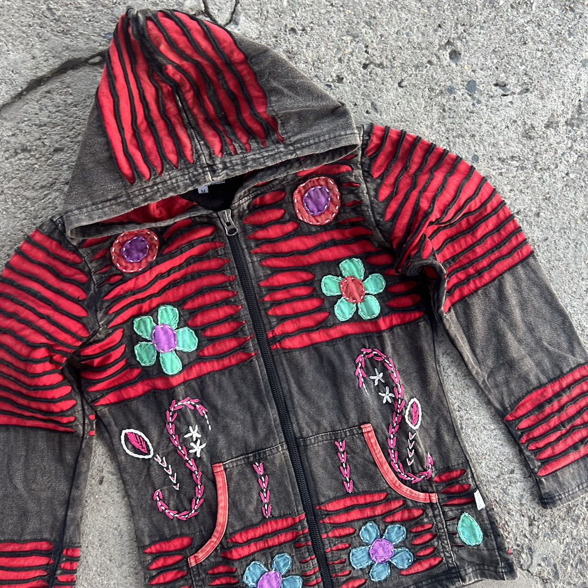 Japanese Brand × Vintage vintage patchwork jacket made in Nepal Size M / US 6-8 / IT 42-44 - 4 Thumbnail