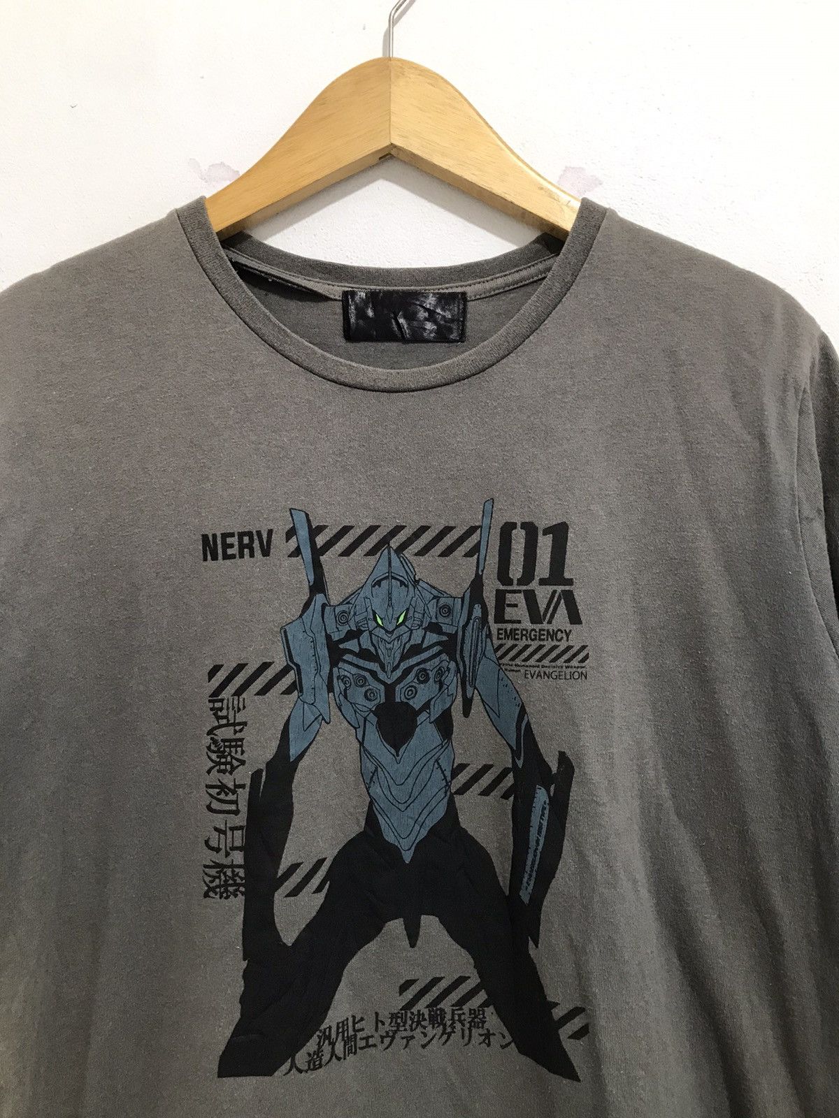 Anime Vintage Neon Genesis Evangelion Emergency Tees Size US M / EU 48-50 / 2 - 2 Thumbnail