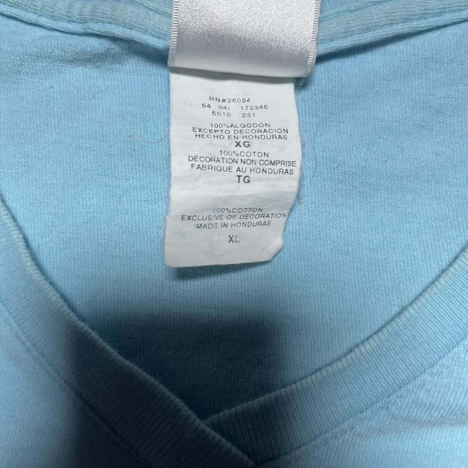 Champion Y2K Champion Light Blue V-Neck T-Shirt Size XL Size US XL / EU 56 / 4 - 5 Thumbnail