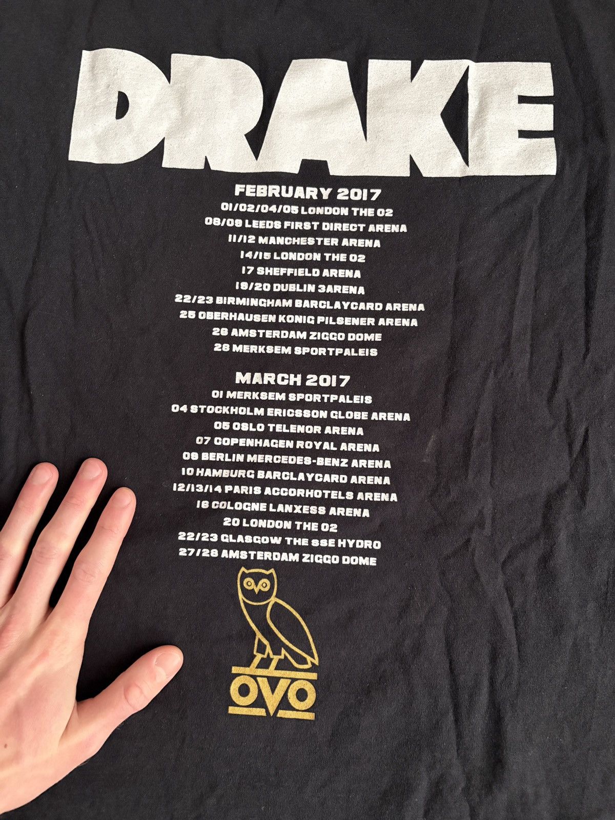 Drake 2017 Drake The Boy Meets World OVO Tour Rap T-Shirt Black Size US XL / EU 56 / 4 - 7 Thumbnail