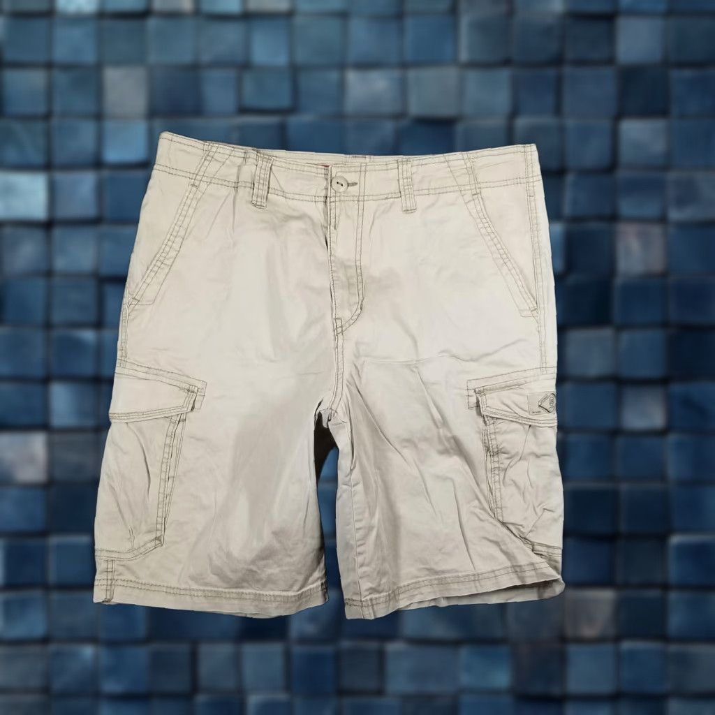 Vintage UNIONBAY Cargo Shorts Mens 36 Khaki Stretch Cotton Utility Casual Size US 36 / EU 52 - 1 Thumbnail