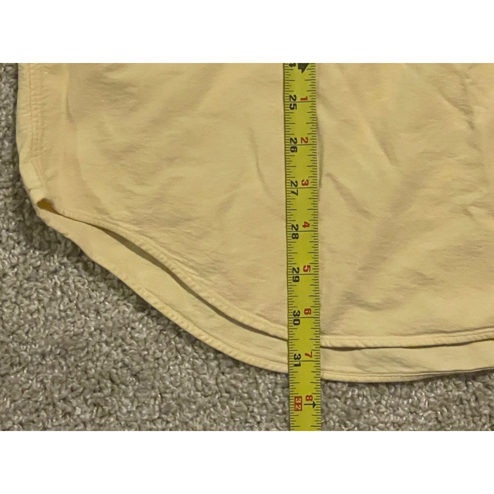 Polo Ralph Lauren Polo Ralph Lauren Mens Shirt Half Button Up Yellow 100% Cotton M Regular Long Sleeve Pocket Classic Designer Size US M / EU 48-50 / 2 - 6 Thumbnail