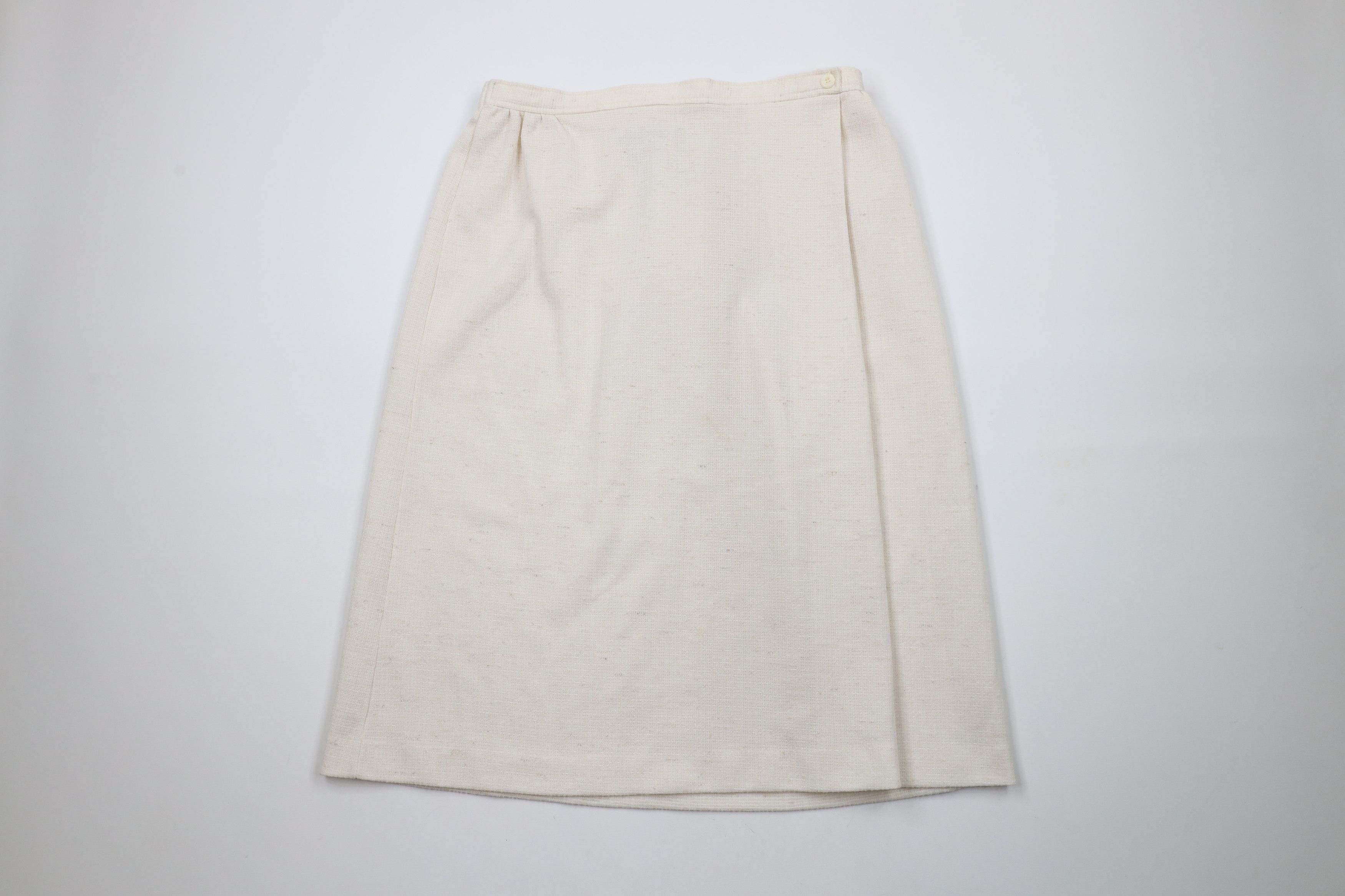Vintage Vintage 90s Streetwear Blank Knit Full Length Skirt Size 40" / US 18 - 1 Thumbnail