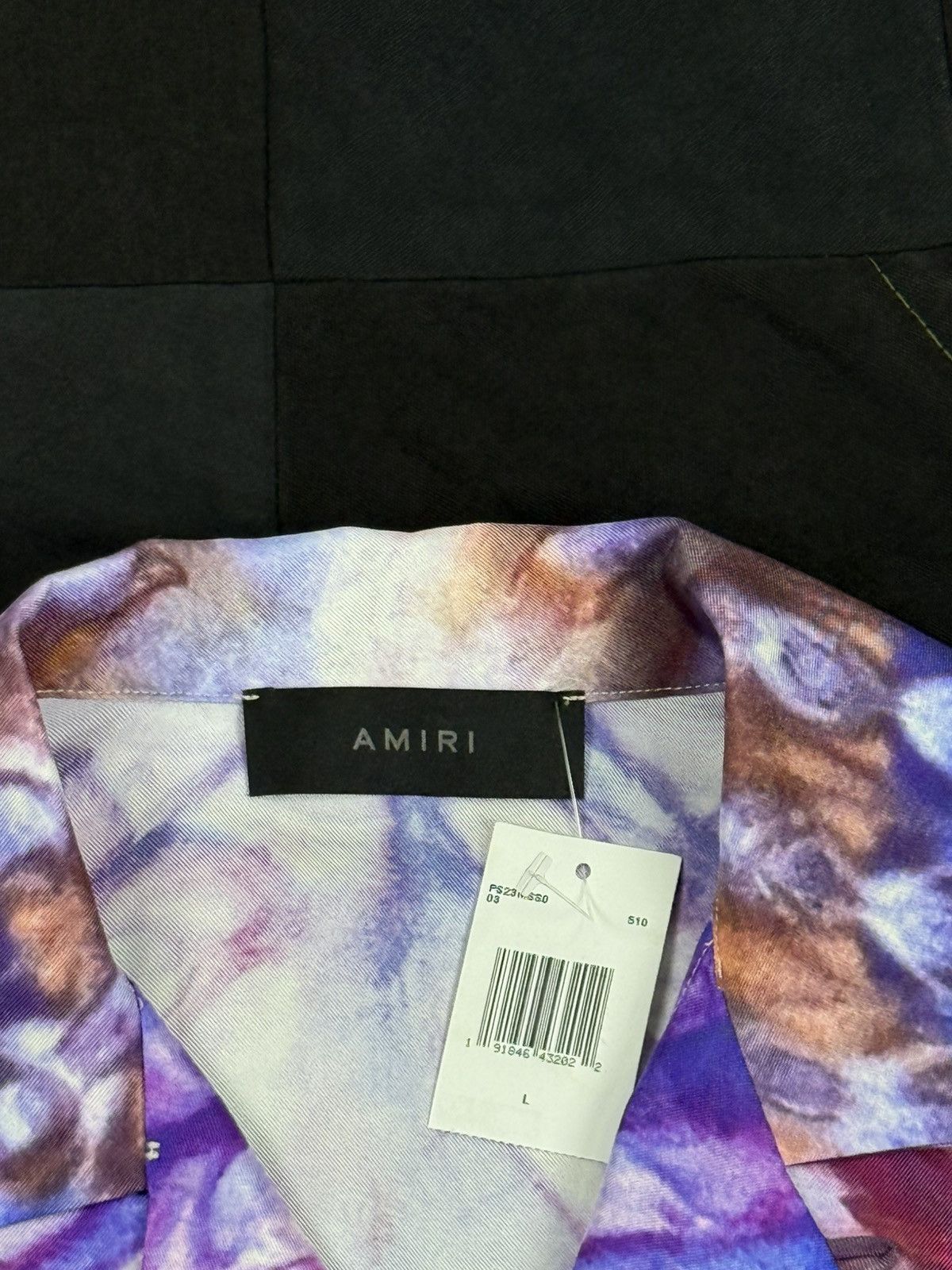 Amiri Tie-dye Silk Shirt Size US L / EU 52-54 / 3 - 4 Thumbnail