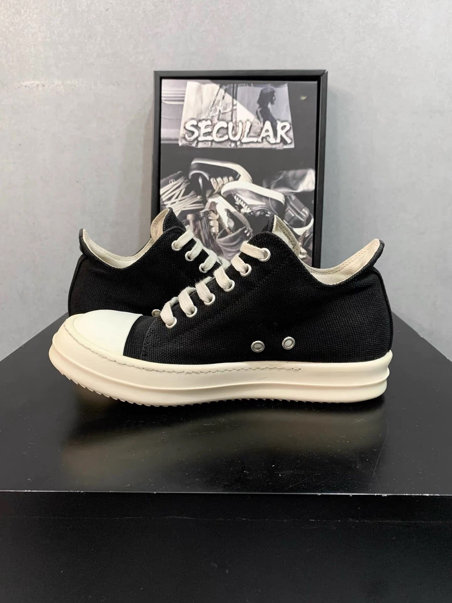 Rick Owens Rick Owens DRKSHDW Low Converse Style Sneakers K34 Size US 6 / IT 36 - 4 Thumbnail