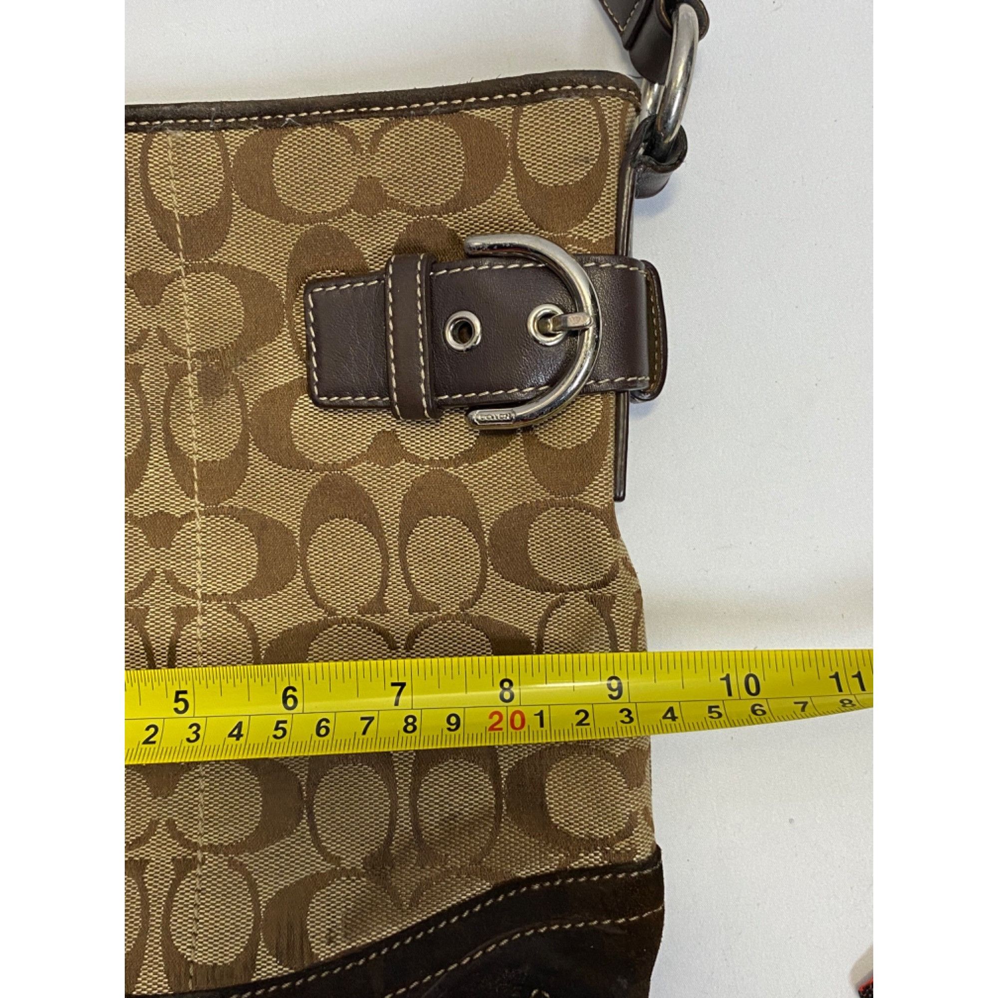 Coach Coach Signature C Hobo Bag With Leather Trim & Adjustable St Size ONE SIZE - 8 Thumbnail