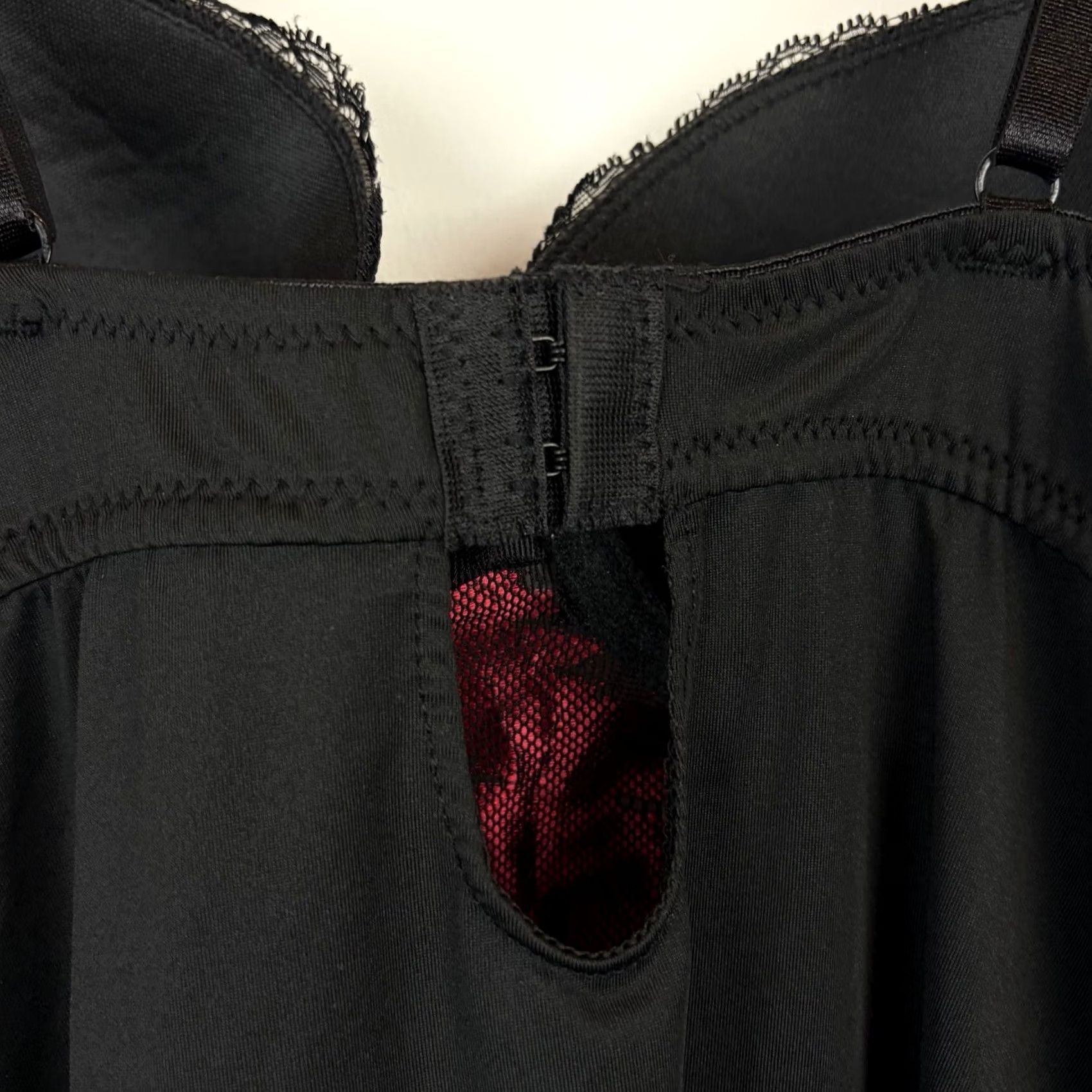 Vintage Marilyn Monroe Slip Red Womens Small S Lace Teddy Nightie Half Slip Adjustable Strap Polyester - Sex Sexy New Size ONE SIZE - 6 Thumbnail