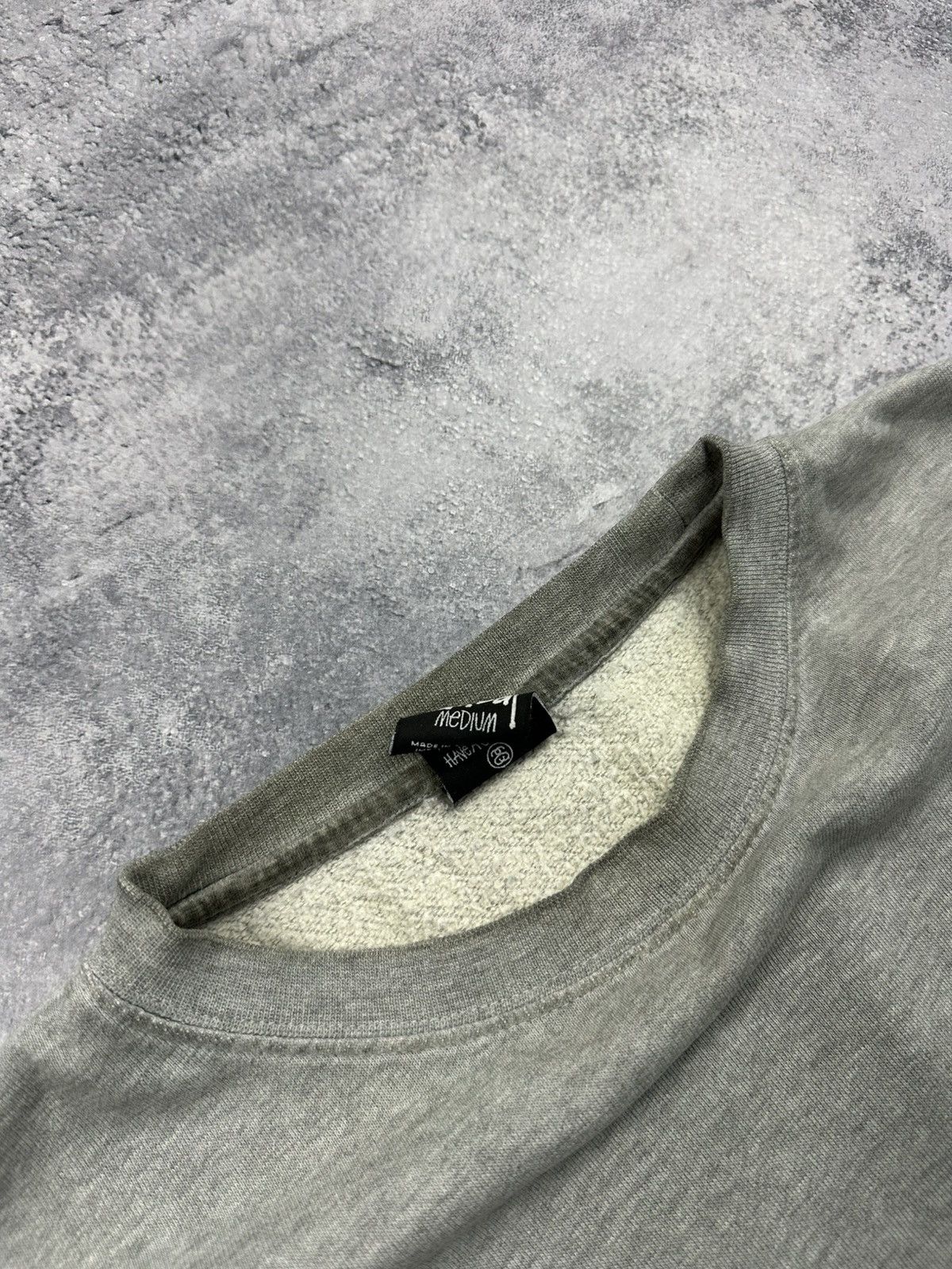 Stussy Vintage Stussy Sweatshirt Big Logo Rare Y2K Grey Pullover Size US M / EU 48-50 / 2 - 5 Thumbnail