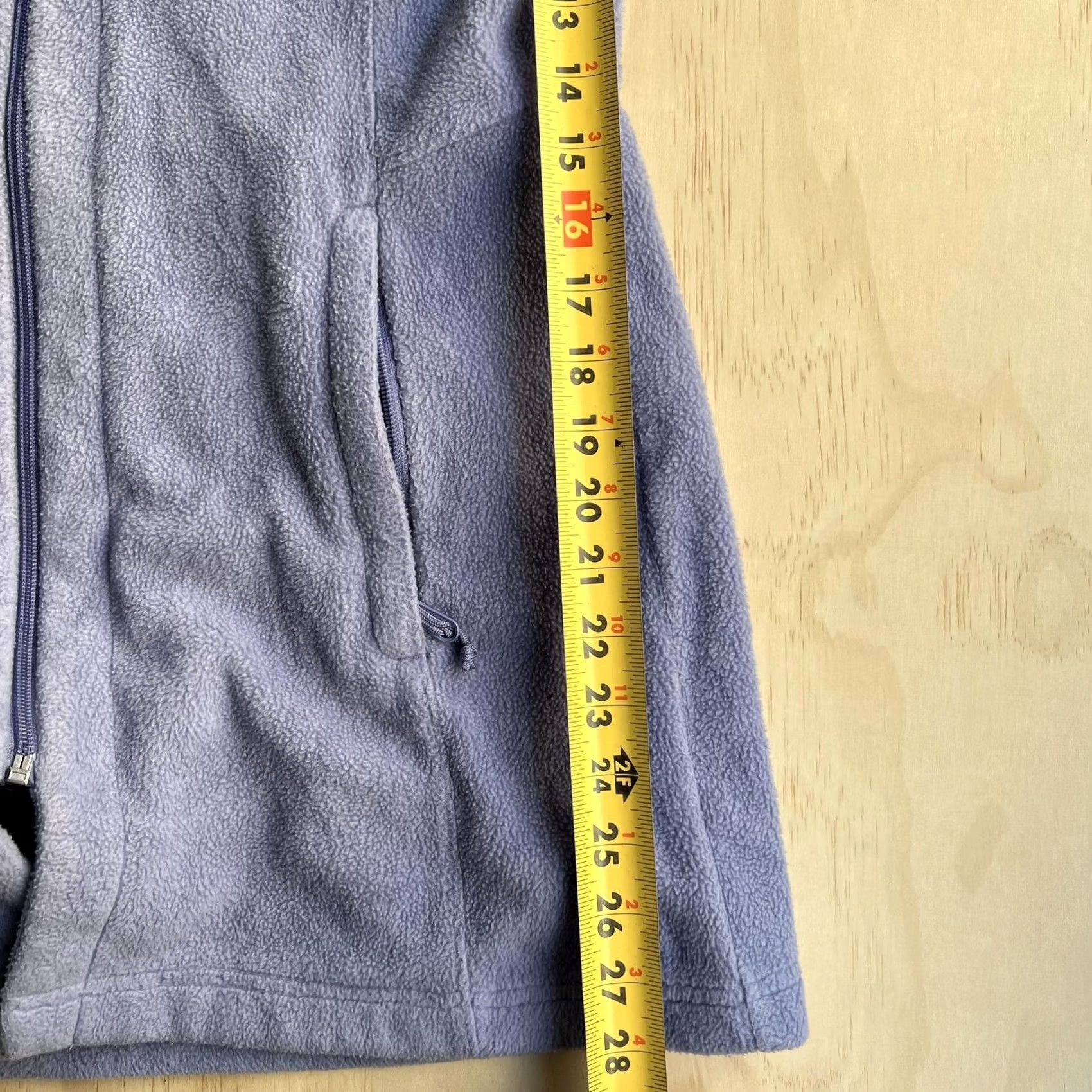 Vintage Columbia Jacket Womens Small Purple Hooded Fleece Full Zip Longline Pockets Size S / US 4 / IT 40 - 7 Thumbnail