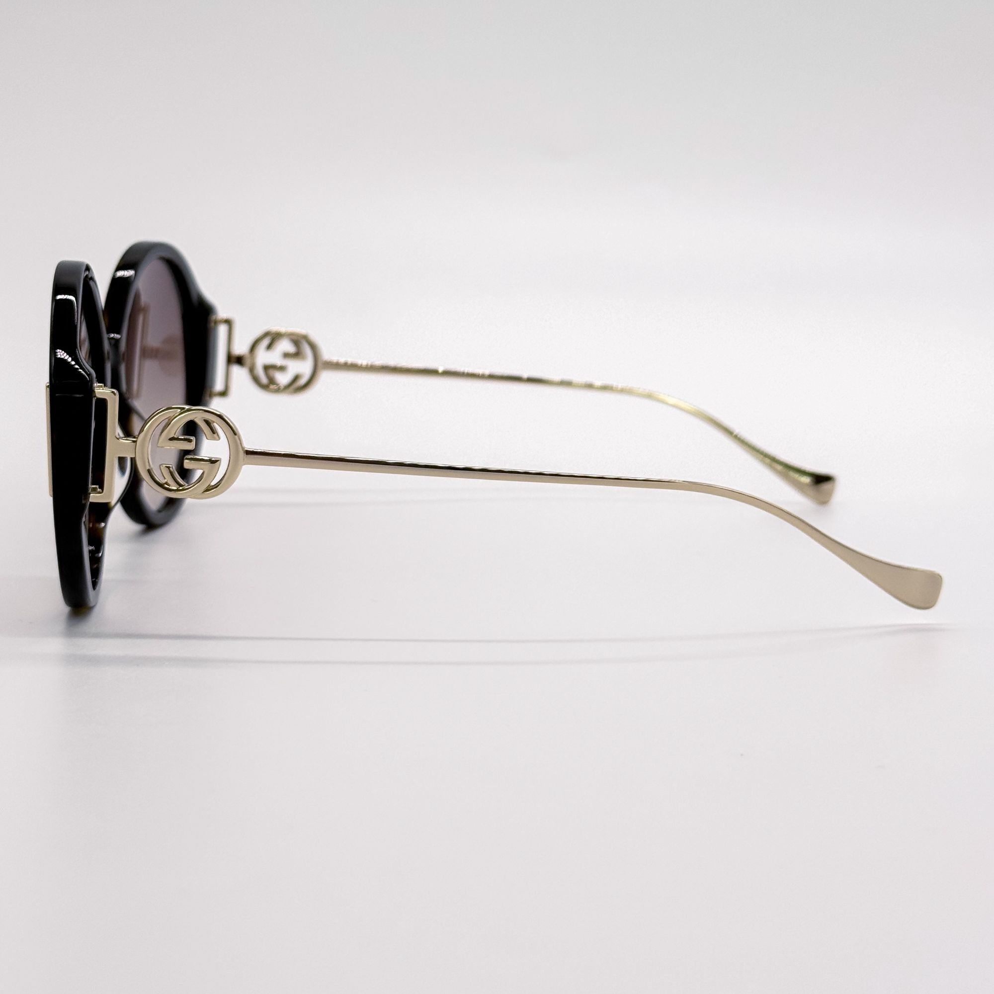 Gucci NEW GUCCI SUNGLASSES GG1202S 003 HAVANA/GOLD OVERSIZED WOMEN Size ONE SIZE - 6 Thumbnail