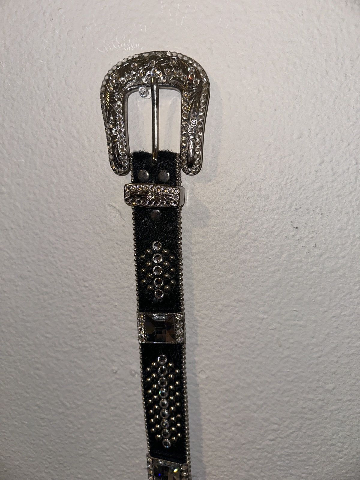 B.B. Simon B.B Simon Studded Rhinestone Belt Size 30 - 4 Thumbnail
