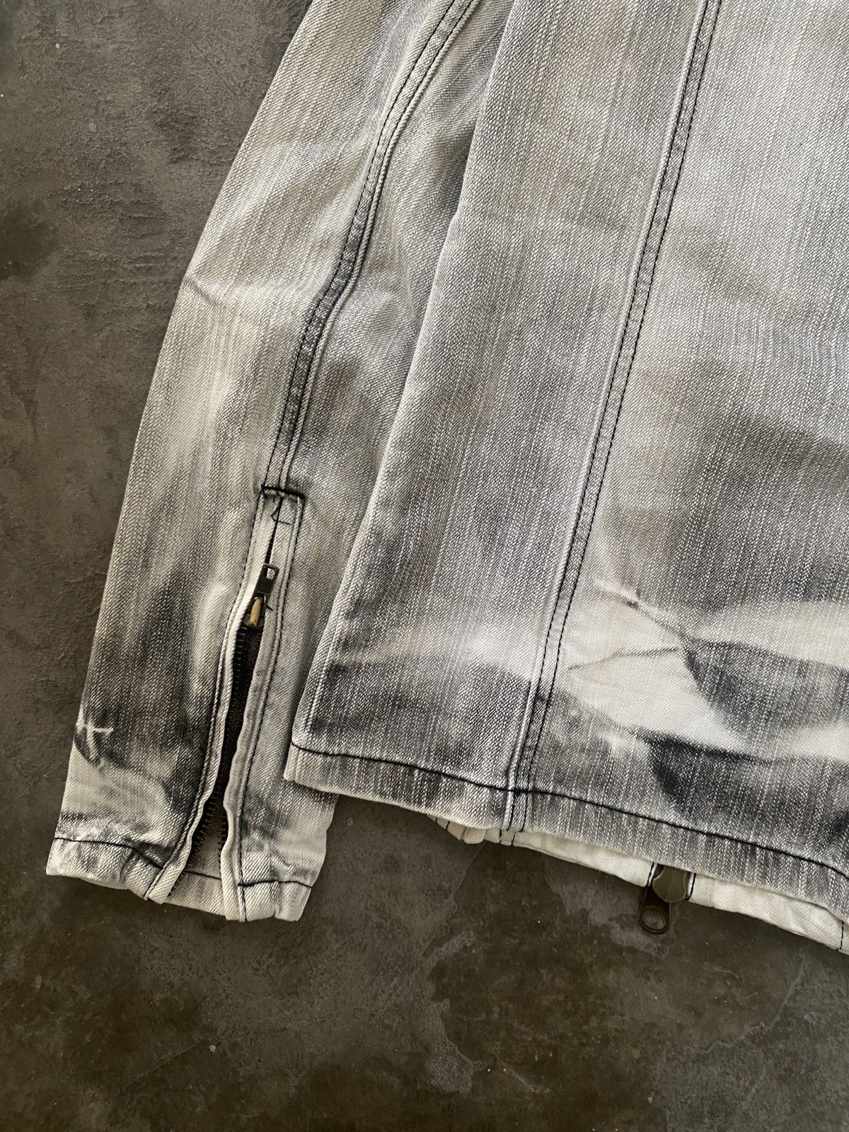 14th Addiction 2000s Buffalo Bobs - Vkei Style Triple Zipper Denim Jacket Size US M / EU 48-50 / 2 - 10 Thumbnail