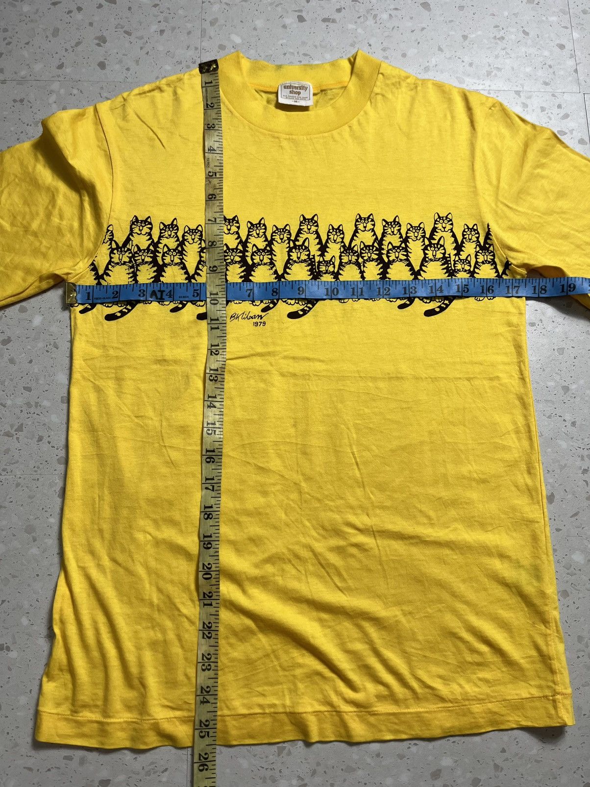 Vintage Vintage 1979 Bkliban cats by university shop single stich Size US M / EU 48-50 / 2 - 9 Thumbnail