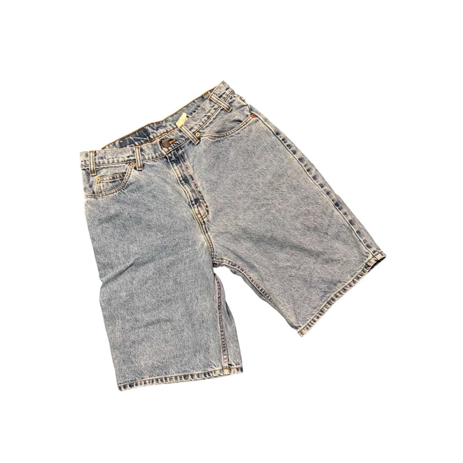Levi's VINTAGE Levi’s 550 Orange Tab Relaxed Fit Denim Shorts Men’s 33 USA Made 90s Size US 33 - 3 Thumbnail