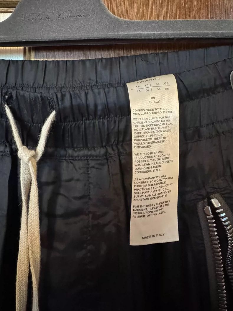 Rick Owens Rick Owens 21ss mainline cuprammonium zip pants Size US 36 / EU 52 - 2 Thumbnail