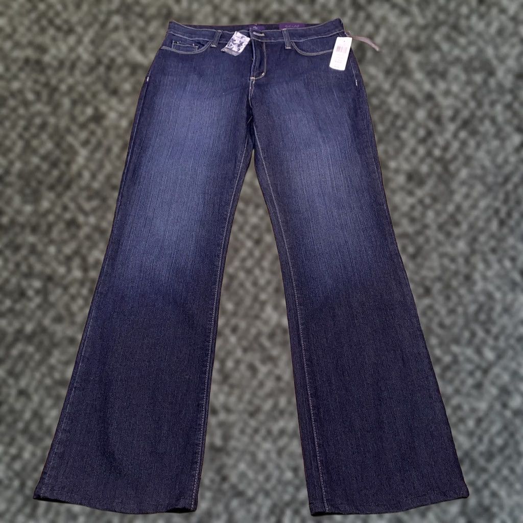 NYDJ NYDJ Jeans Bootcut 12 Blue Mid Rise Stretch Denim 5-Pocket Modern Vintage: No Womens Girls? (clarify) Size 34" / US 12 / IT 48 - 1 Thumbnail
