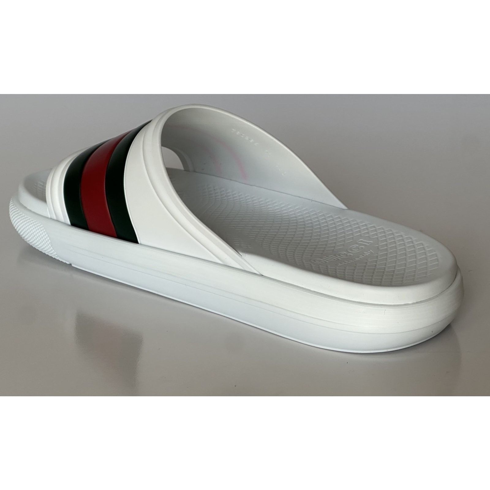 Gucci Gucci Men’s Rubber White/Green/Red Sandals 11.5 US 780286 Size US 11.5 / EU 44-45 - 5 Thumbnail