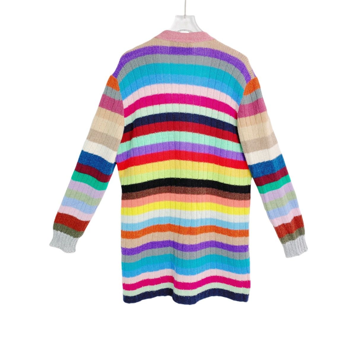 Gucci Gucci Colorful Striped Long Sleeve Knit Cardigan Coat K26WX Size S / US 4 / IT 40 - 2 Thumbnail