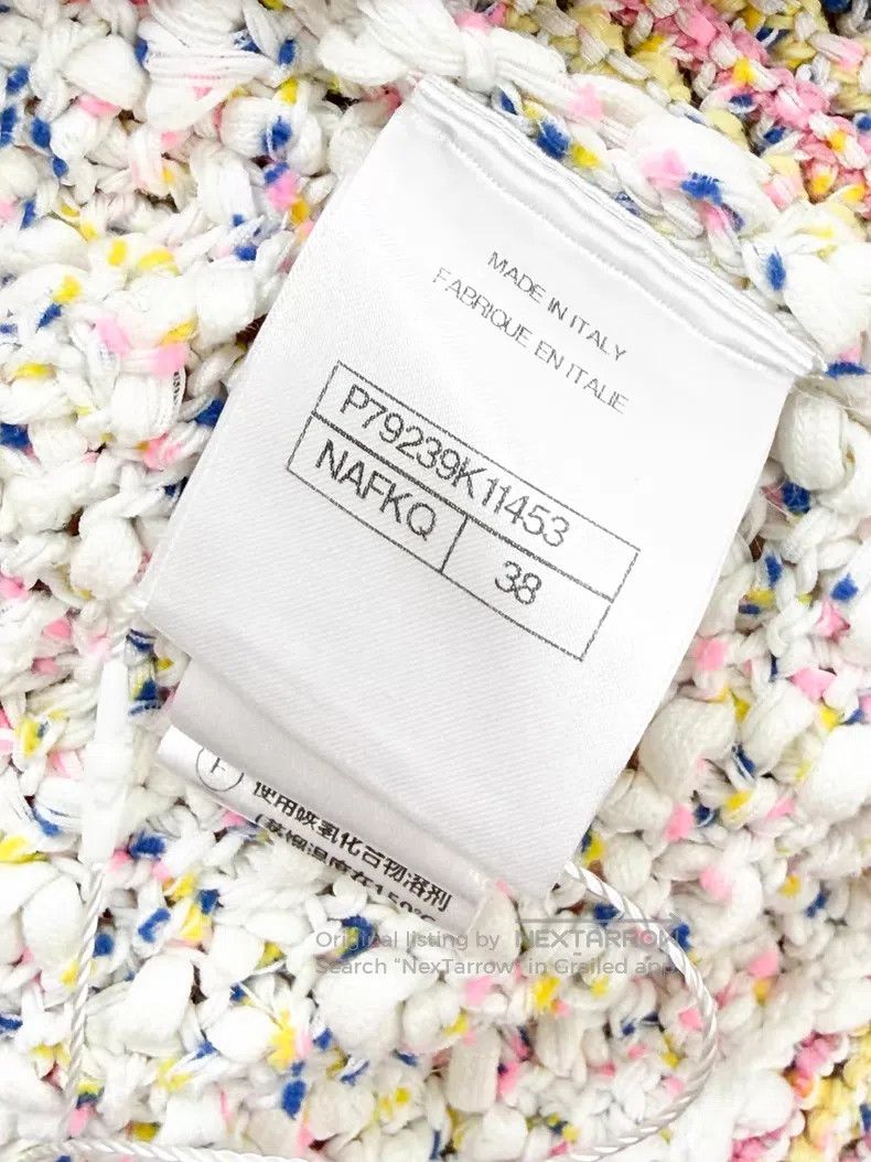 Chanel Chanel Ice cream mixed beige pink blue and yellow woven lo Size XS / US 0-2 / IT 36-38 - 7 Thumbnail