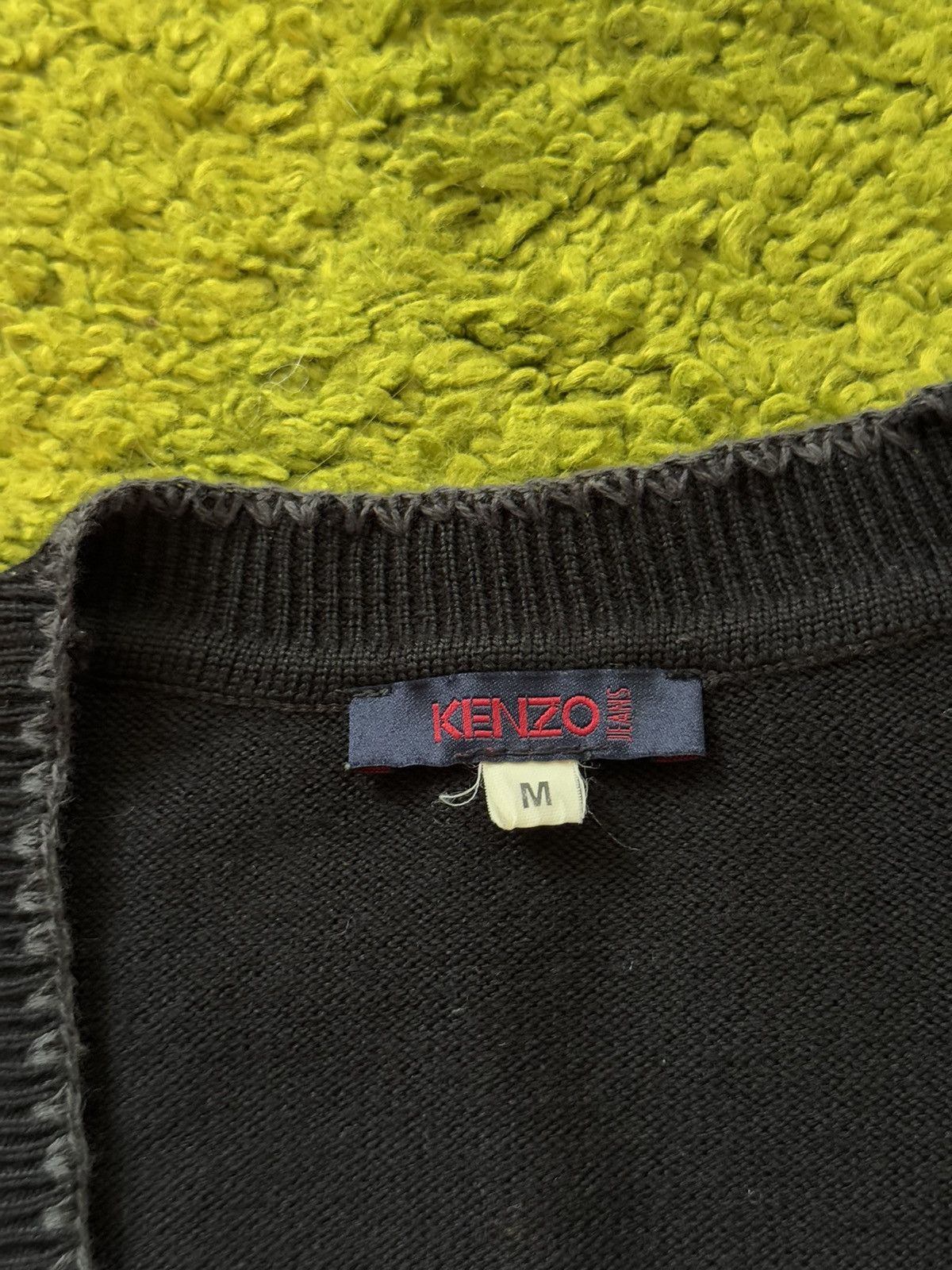 Japanese Brand × Kenzo × Vintage 🇯🇵 Kenzo 2000s vintage Japanese style wool cardigan sweater Size M / US 6-8 / IT 42-44 - 3 Thumbnail