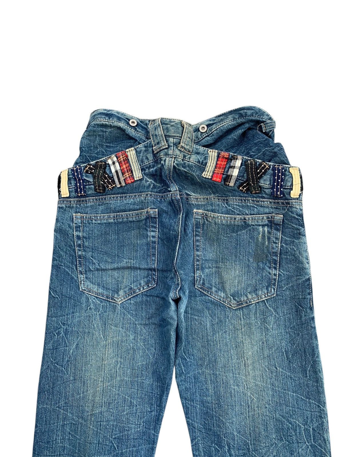 Kapital DOUBLE WAIST PUNK STYLE RUSTY UNBRAND DISTRESSED DENIM Size US 29 - 7 Thumbnail