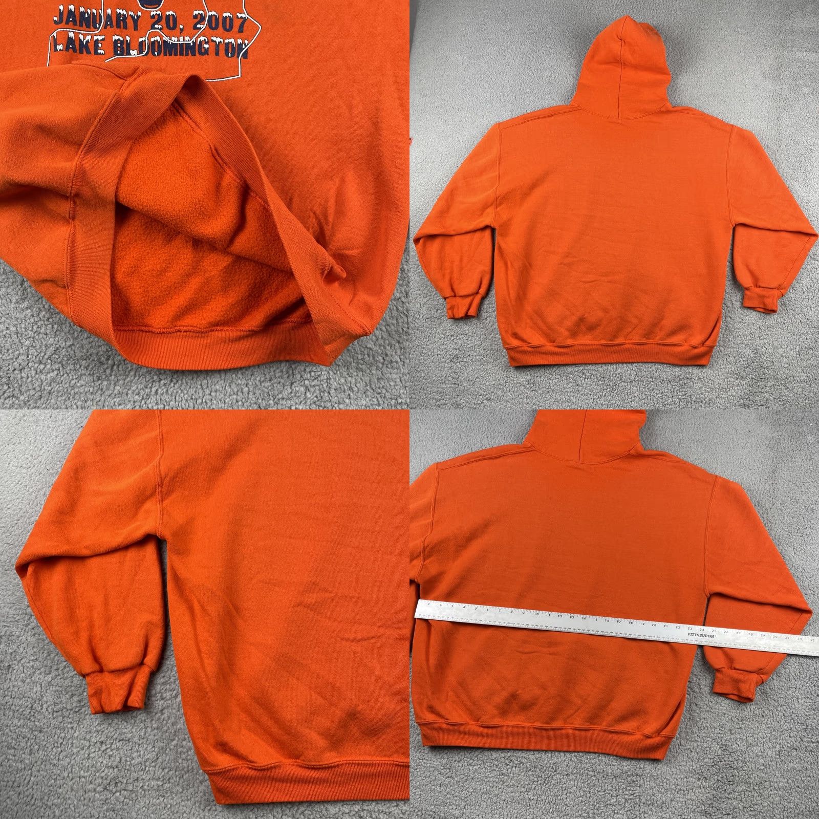 Vintage VINTAGE Chicago Bears Chilly Chili Lake Bloomington Run 2007 Russell Sweater 2XL Orange Size US XXL / EU 58 / 5 - 9 Thumbnail