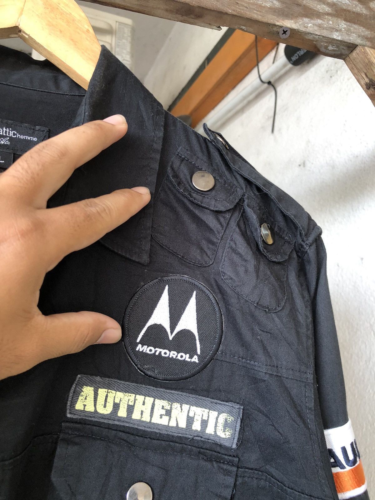 If Six Was Nine Rare❗️In The Attic Homme Punk Multi Patches Shirt Size US L / EU 52-54 / 3 - 6 Thumbnail