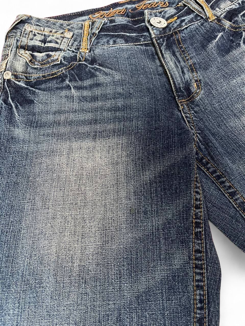 Tornado Mart Flare Colza Jeans baggy distressed clawn mark mud wash jean Size US 28 / EU 44 - 14 Thumbnail