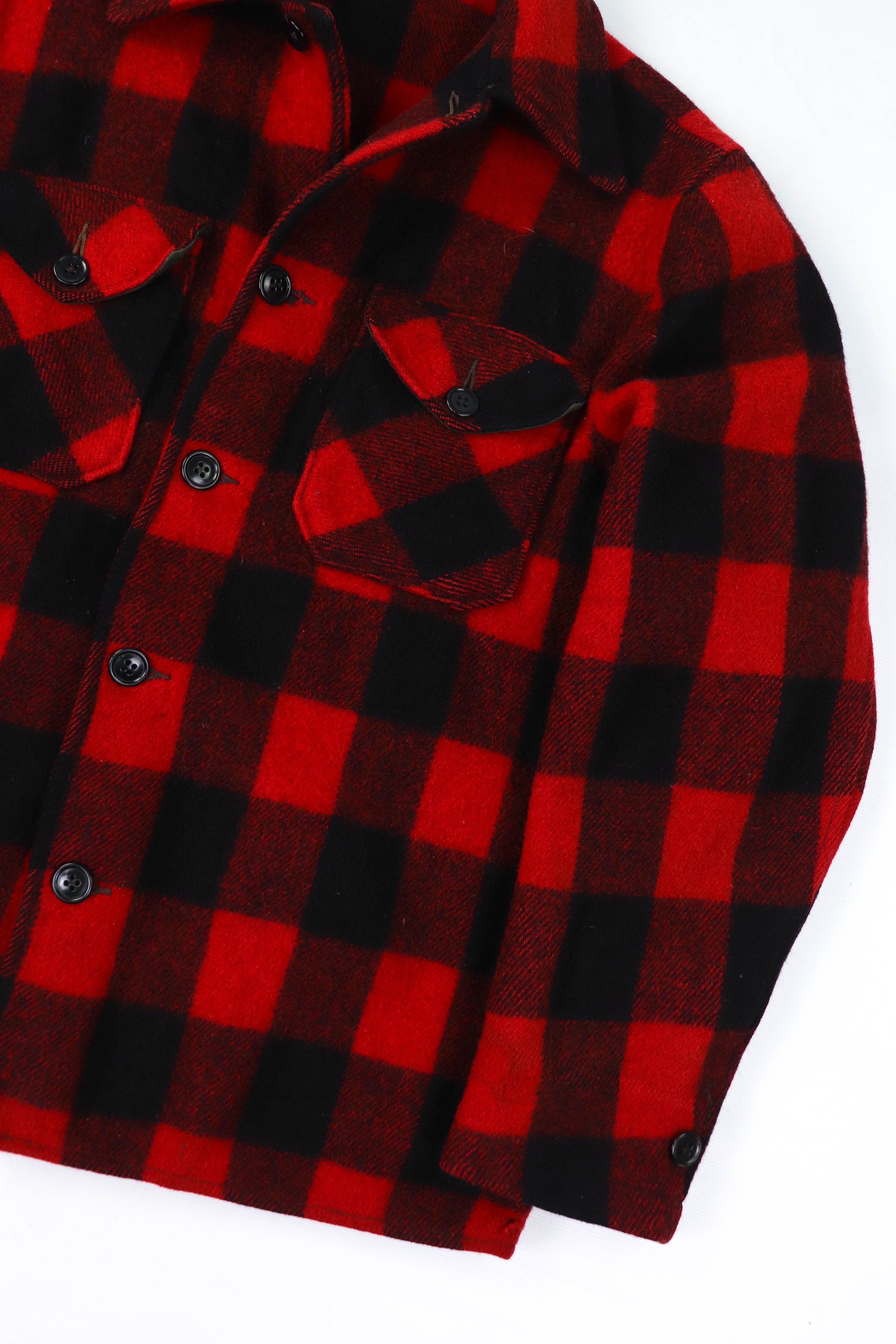 Vintage Vintage Red Buffalo Plaid Wool Lumberjack Overshirt Jacket Size US M / EU 48-50 / 2 - 7 Thumbnail