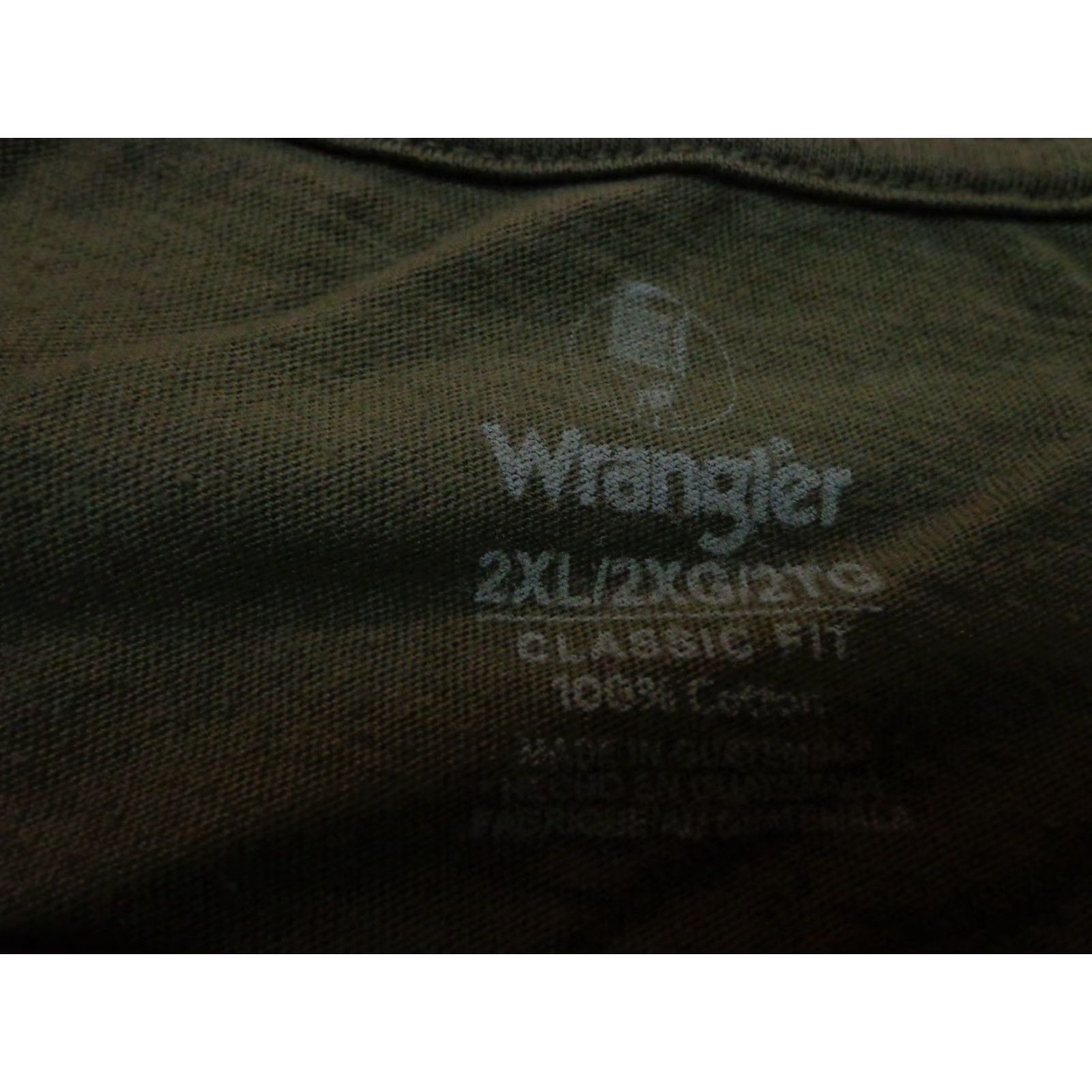 Wrangler WRANGLER STAY WILD Graphic T Shirt 2XL Men Green Shirt Size US XXL / EU 58 / 5 - 4 Thumbnail