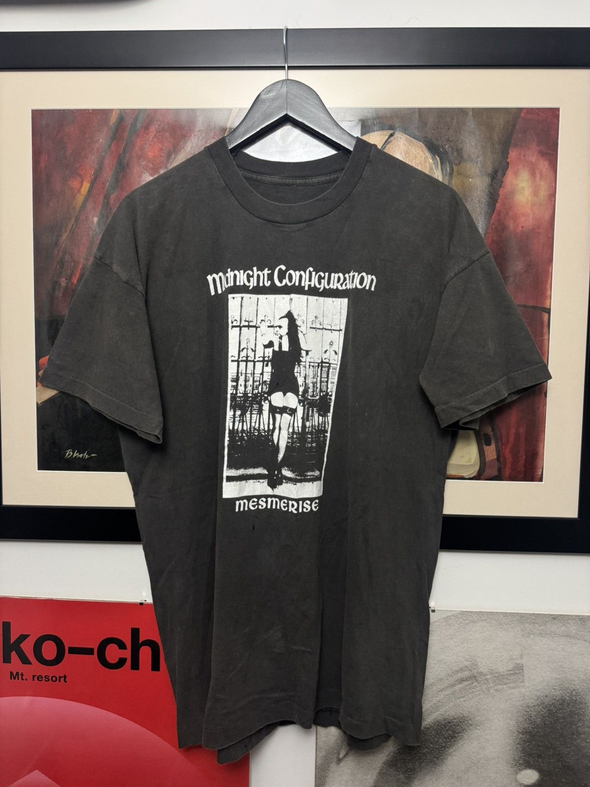 Vintage Vintage 90s Midnight Configuration Post Punk Band Tee Goth Size US L / EU 52-54 / 3 - 1 Thumbnail