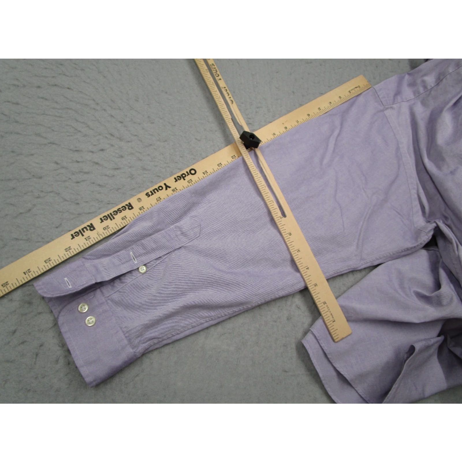 Ralph Lauren VINTAGE Ralph Lauren Dress Shirt Men Long Sleeve Purple Twill Classic Fit 18 34 American Size US S / EU 44-46 / 1 - 7 Thumbnail