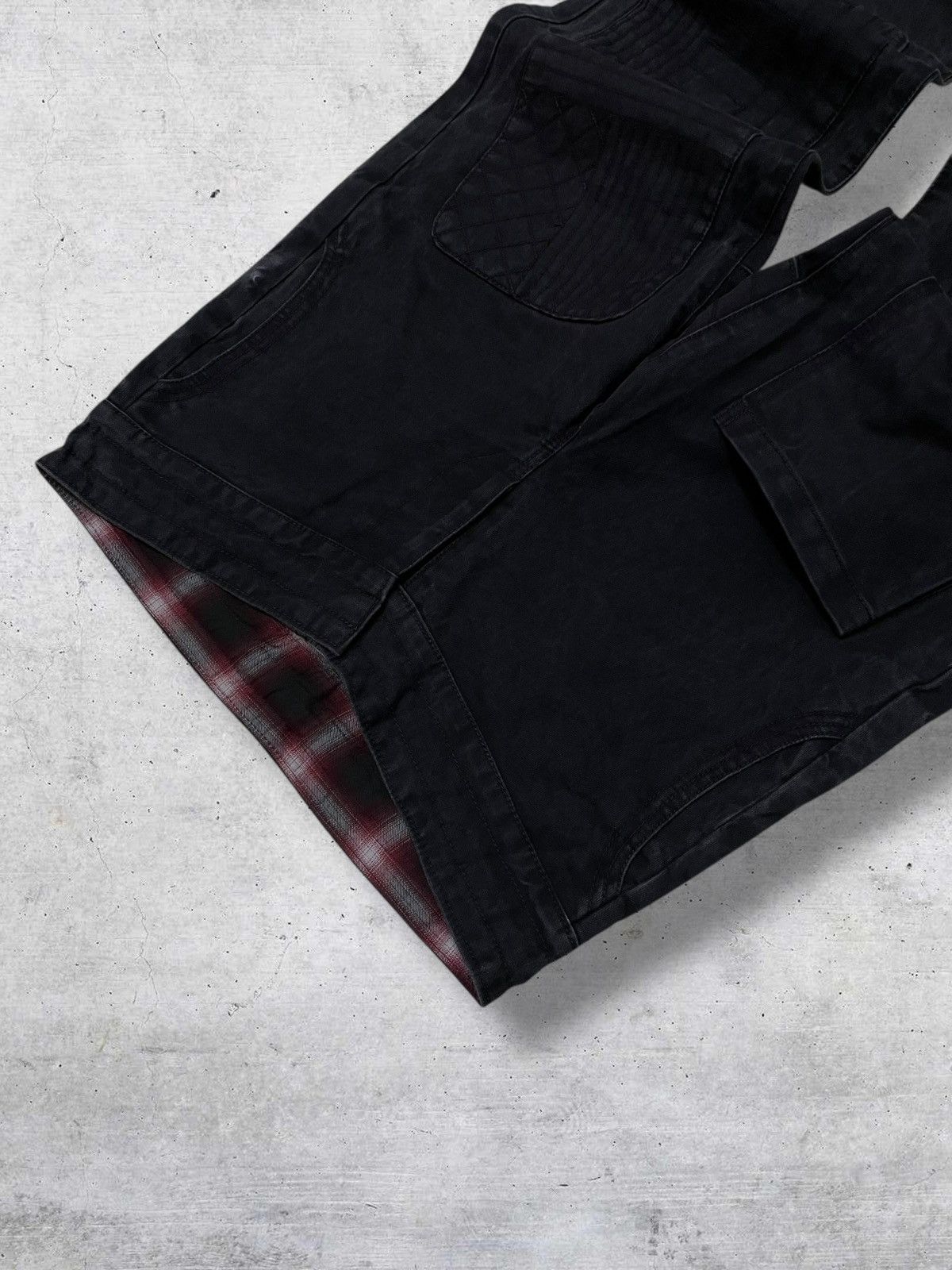 PPFM WAFFLISH WAFFLE RARE JAPAN DESIGNER BIKER SAFETY PANT 1990S Size US 30 / EU 46 - 6 Thumbnail