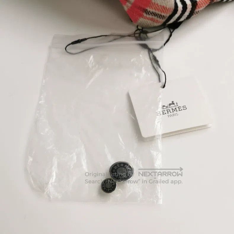 Hermes Hermes Wool Color-blocked Checkered Lapel Buttoned and Tie Size XS / US 0-2 / IT 36-38 - 5 Thumbnail