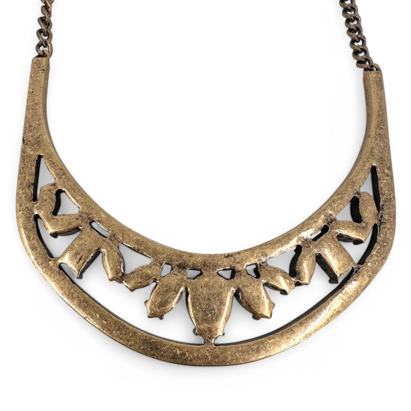 Other Baublebar Statement Necklace Clear Rhinestone Antique Brass Size ONE SIZE - 5 Thumbnail