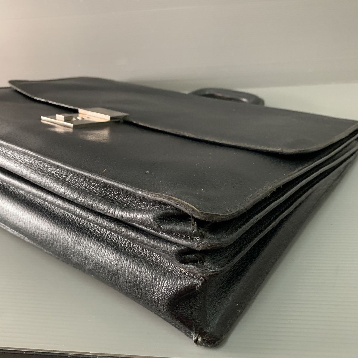 Gucci Gucci Leather Black Briefcase Bag Size ONE SIZE - 8 Thumbnail