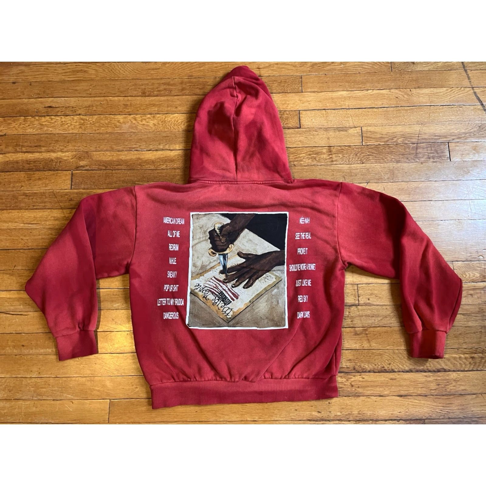 Vintage 21 Savage American Dream We The People Hoodie Men’s Large Red Logo Graphic Print Hooded Pockets 21 Savage Mens L Hoodie Size US L / EU 52-54 / 3 - 2 Thumbnail