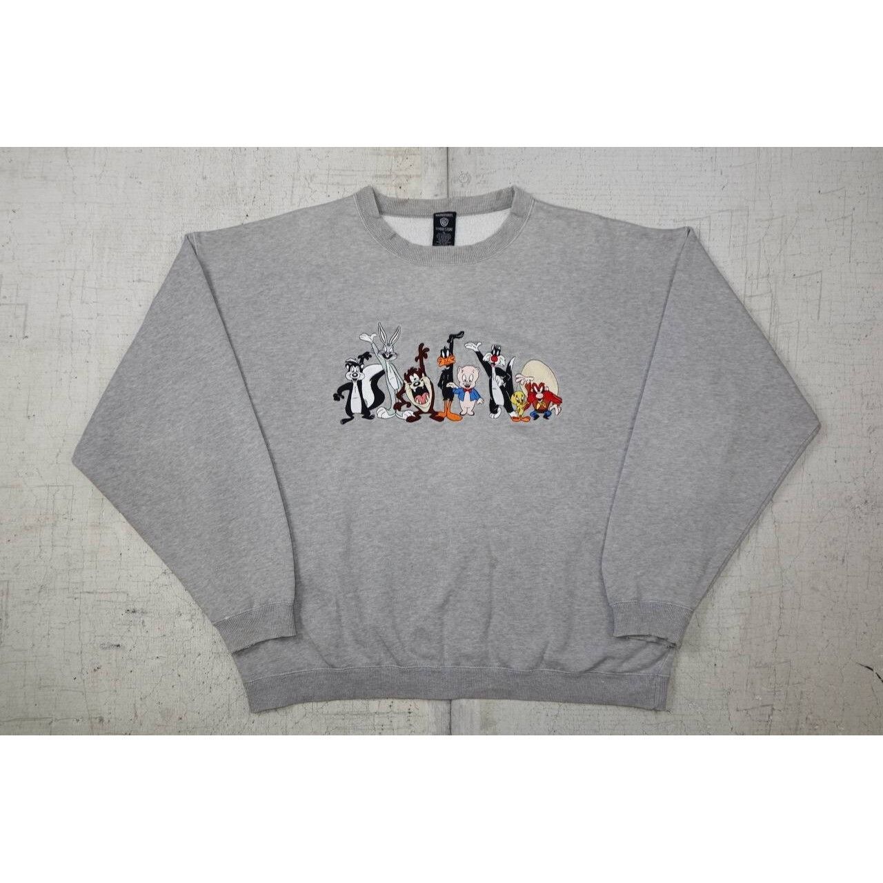 Vintage Vtg 90s Warner Brothers Looney Tunes Sweatshirt Bugs Bunny Size US XL / EU 56 / 4 - 5 Thumbnail