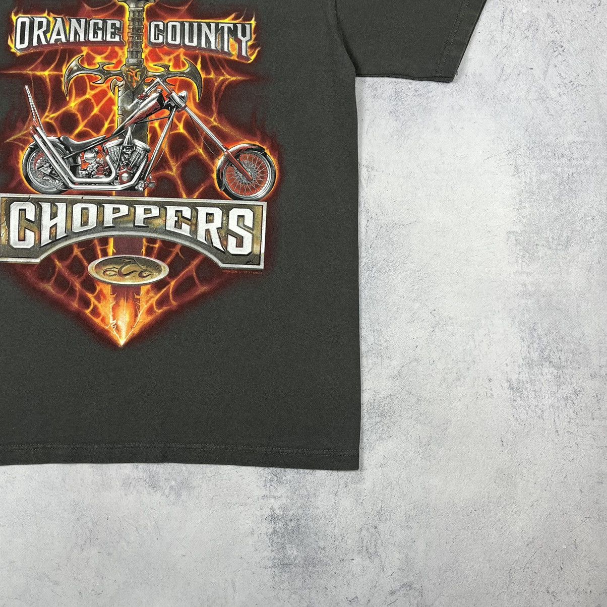 West Coast Choppers Vintage West Cost Choppers flame big logo tee 2000’s Size US S / EU 44-46 / 1 - 4 Thumbnail