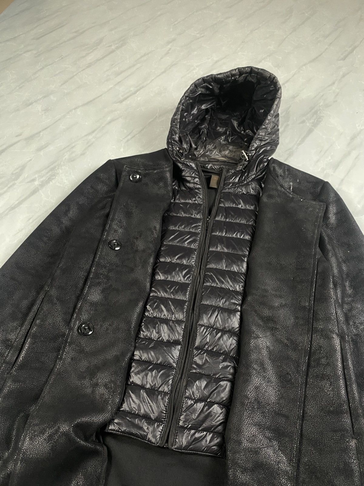 Japanese Brand Rare Maturita Leather Puffer Hooded Jacket Size US S / EU 44-46 / 1 - 5 Thumbnail