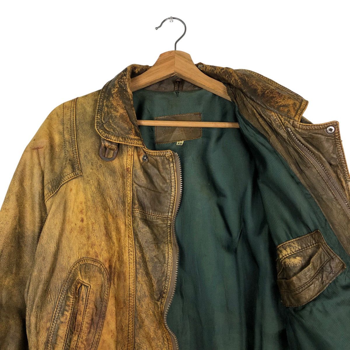 Japanese Brand 🔥Fly Biker Leather Jacket Best Factory Japan Issey Miyake Size US S / EU 44-46 / 1 - 12 Thumbnail
