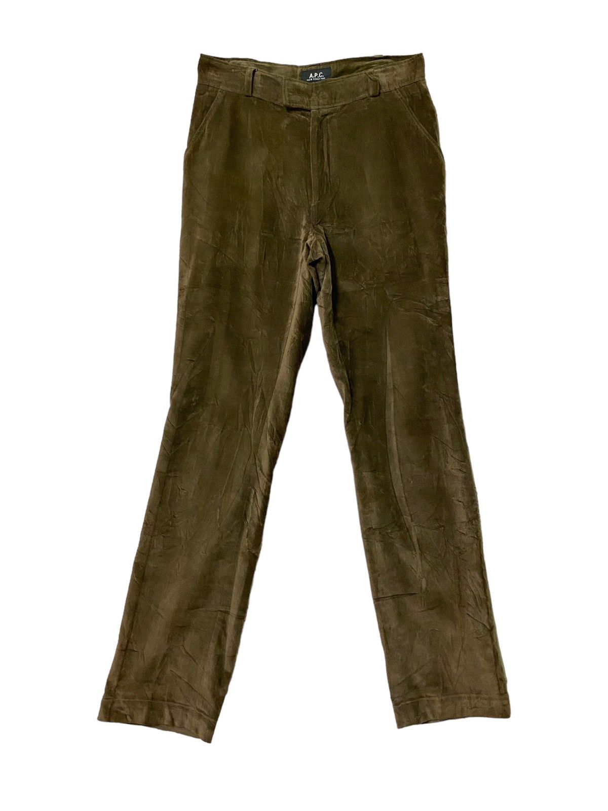 A.P.C. × Vintage Vintage APC France Riri Zip Velvet Pant Size US 27 - 1 Thumbnail