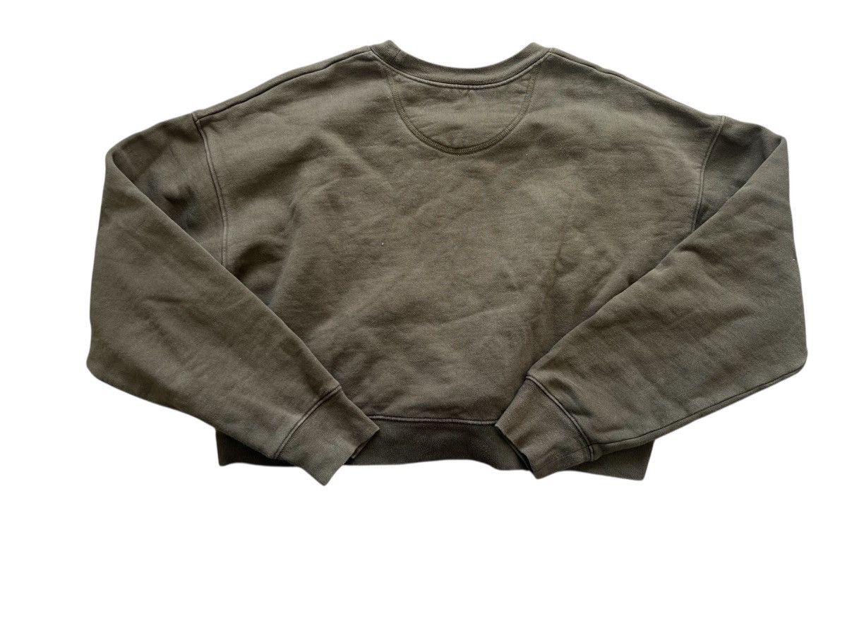 Girlfriend Collective Girlfriend Collective Olive Green Cropped Sweatshirt | S Size S / US 4 / IT 40 - 2 Thumbnail