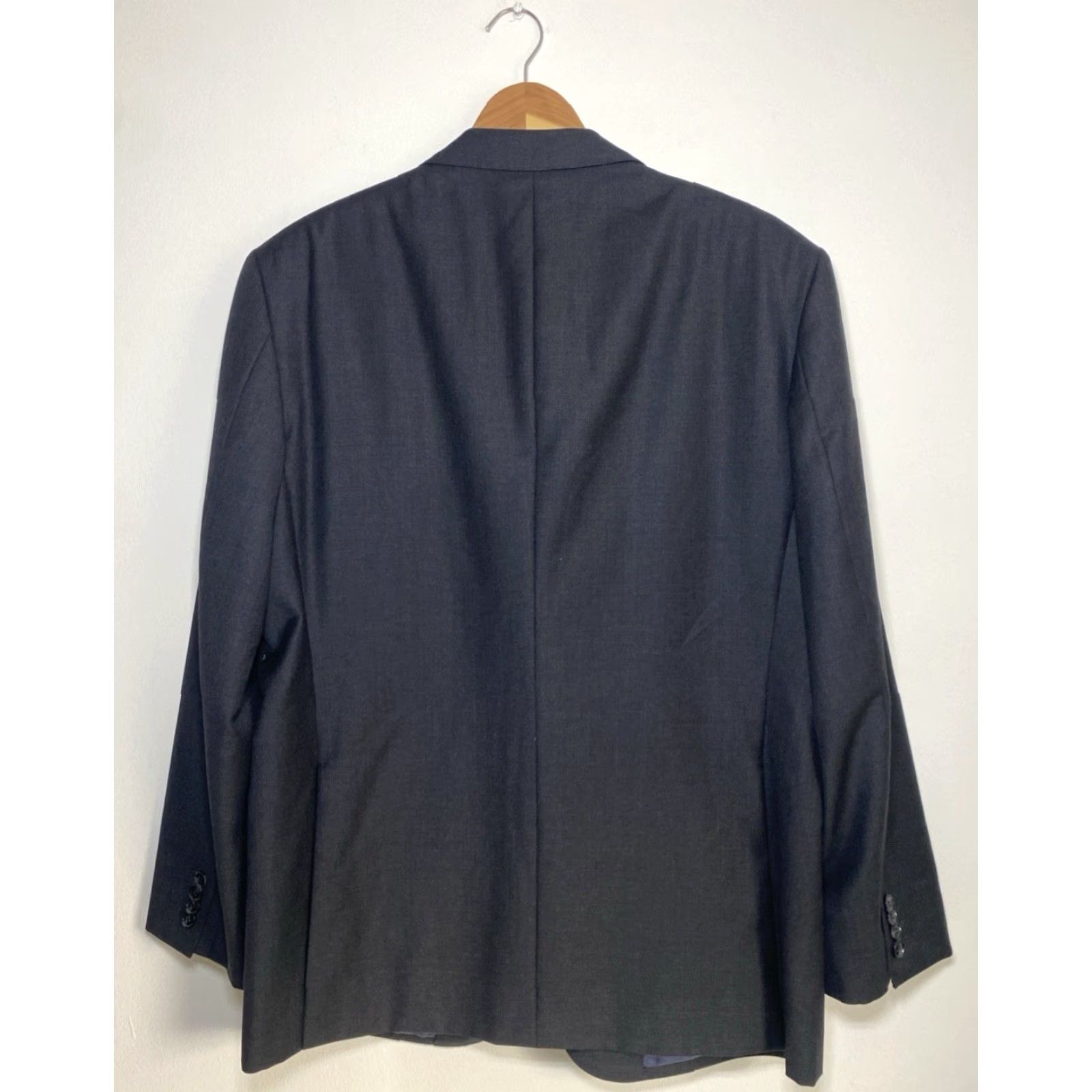 Suitsupply Suitsupply Wool Suit Jacket Perennial Vitale Barberis Canonico Italy Sz 44 Men’s Dark Gray Two-Button Single-Breasted Jacket Size 44R - 2 Thumbnail