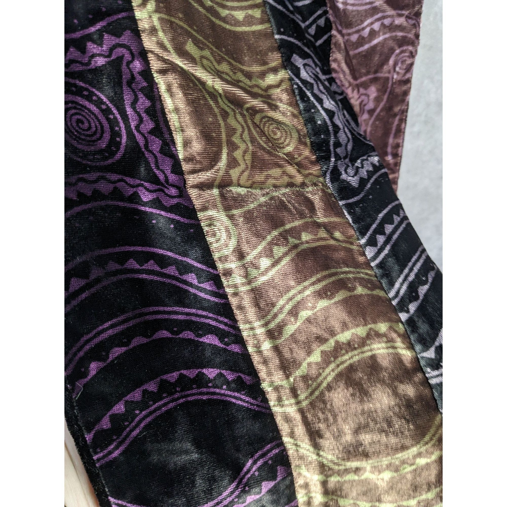 Other Michele Ratte Handmade Velvet Scarf With Fringe Multicolor Size ONE SIZE - 9 Thumbnail