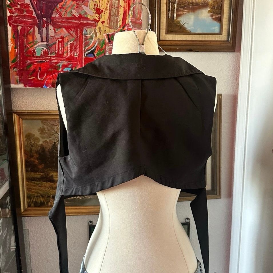 Other japanese brand black vest cropped tank top Size S / US 4 / IT 40 - 3 Thumbnail